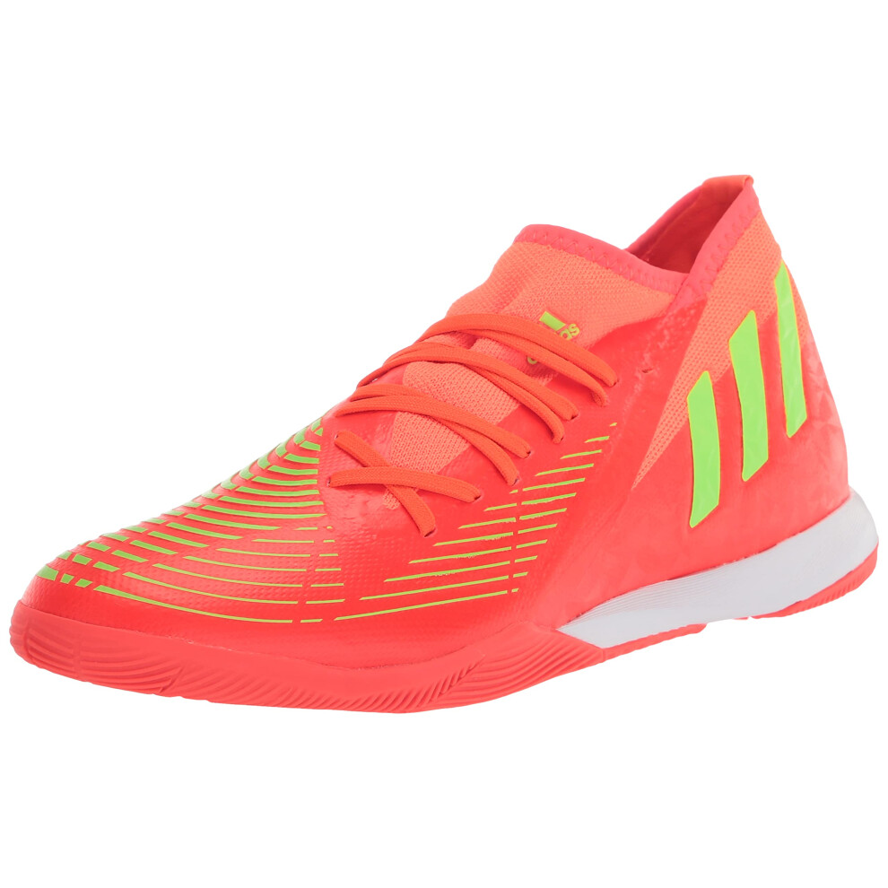 adidas Unisex Edge.3 Predator Indoor Soccer Shoe  Solar Red/Solar Gree