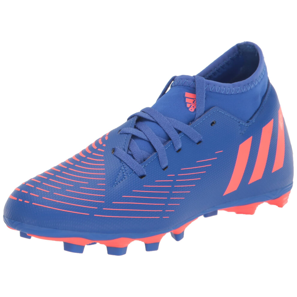 adidas Unisex Predator Edge.4 Flexible Ground Soccer Shoe  Blue/Turbo/