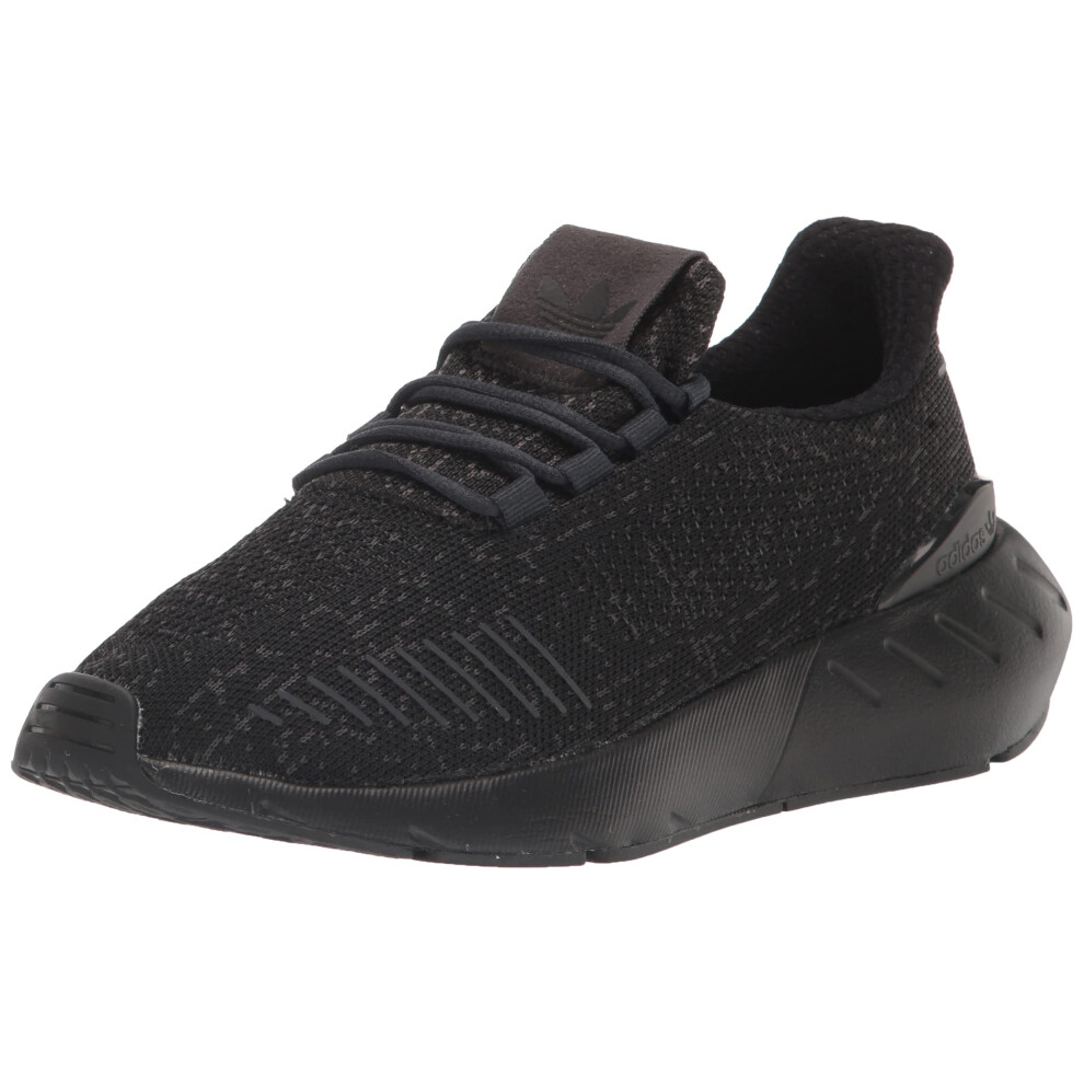 adidas Men's Swift Run 22 Sneaker  Black/Black/Carbon (Deconstructed)