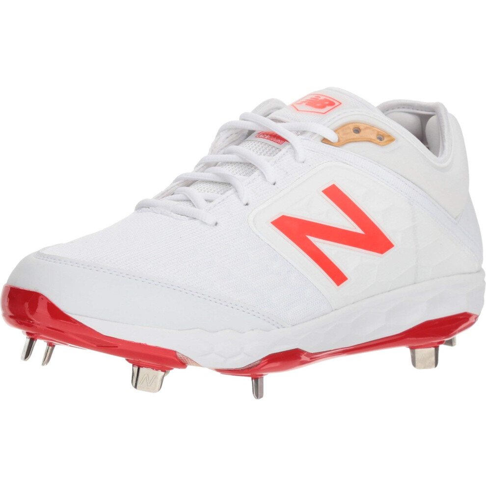 New Balance Men's 3000 V4 Metal Baseball Shoe  White  16 D US