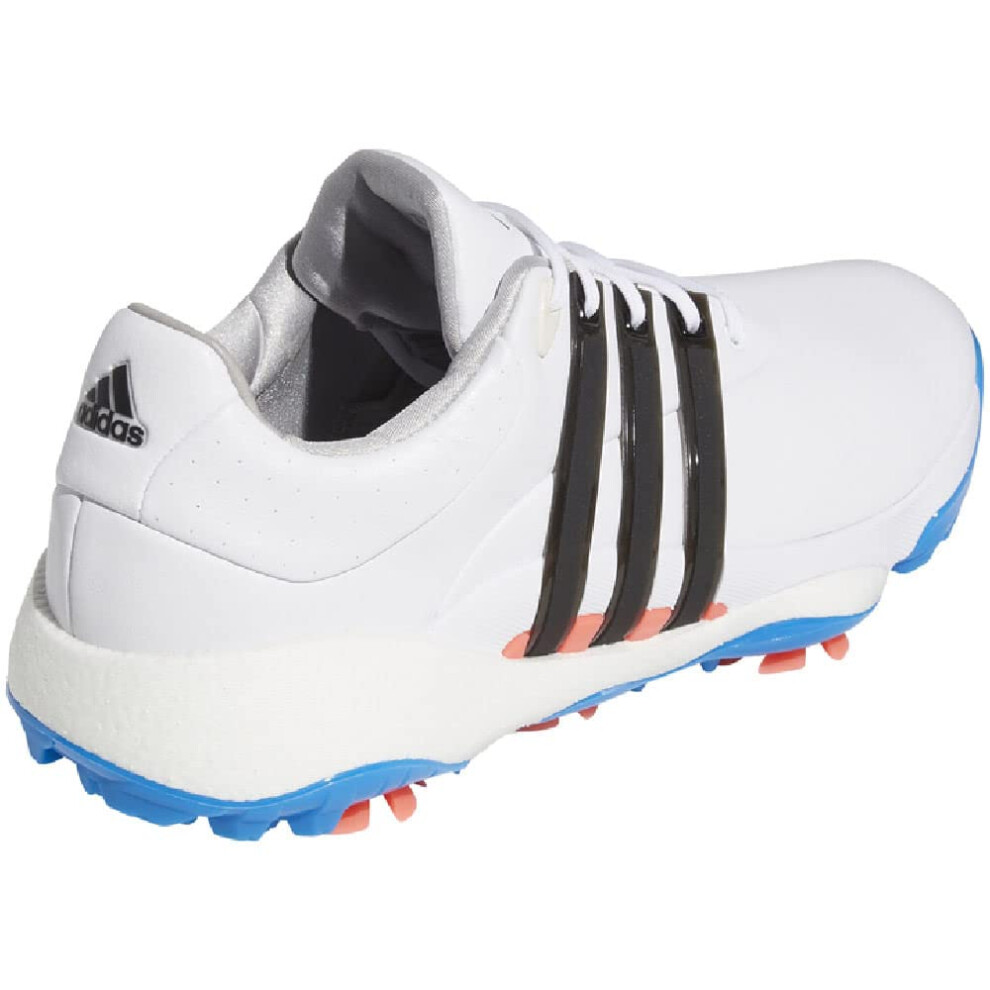 adidas Men's Tour360 22 Golf Shoes  Footwear White/Core Black/Blue Rus