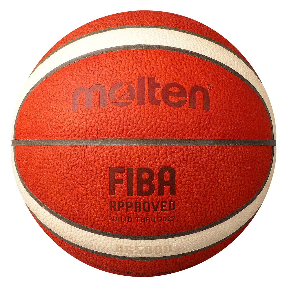 Molten BG5000 FIBA Approved Game Ball  Orange/Tan  Size 7