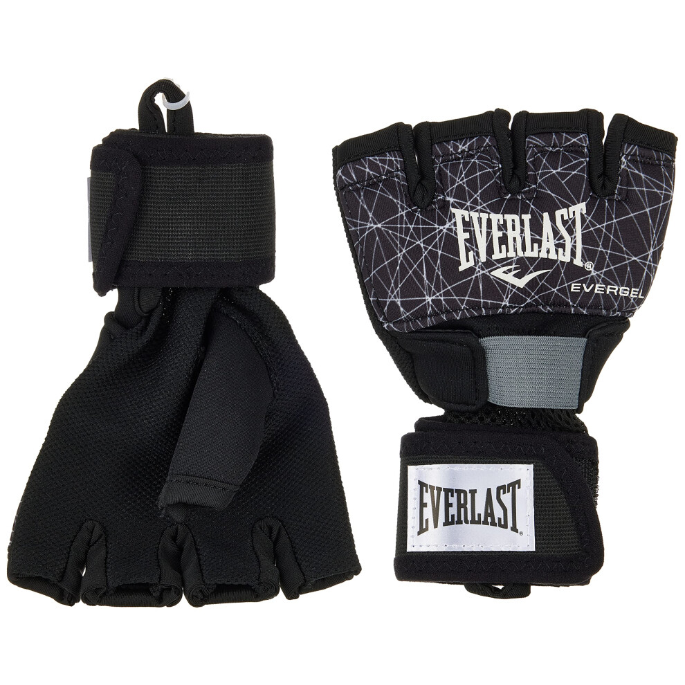 Everlast P00001249 Printed Evergel Hand Wraps Black L