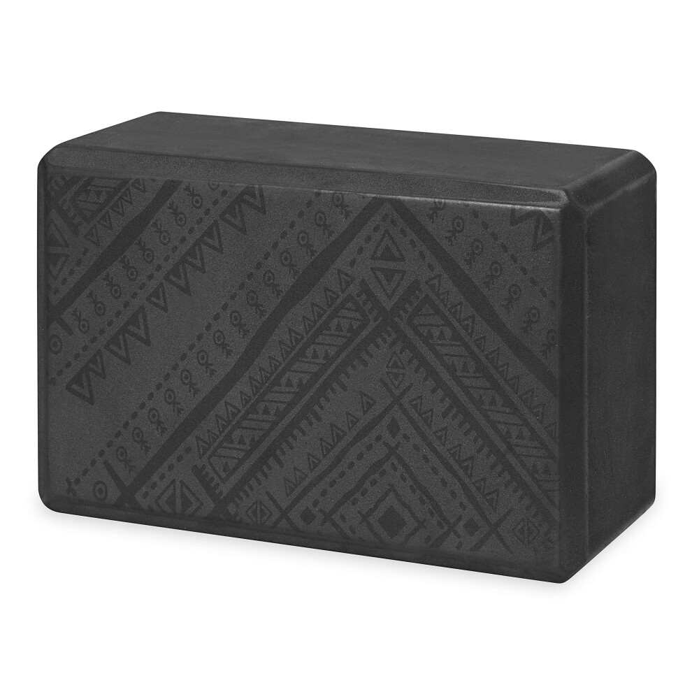 Gaiam Yoga Block - Supportive Latex-Free EVA Foam Soft Non-Slip Surfac