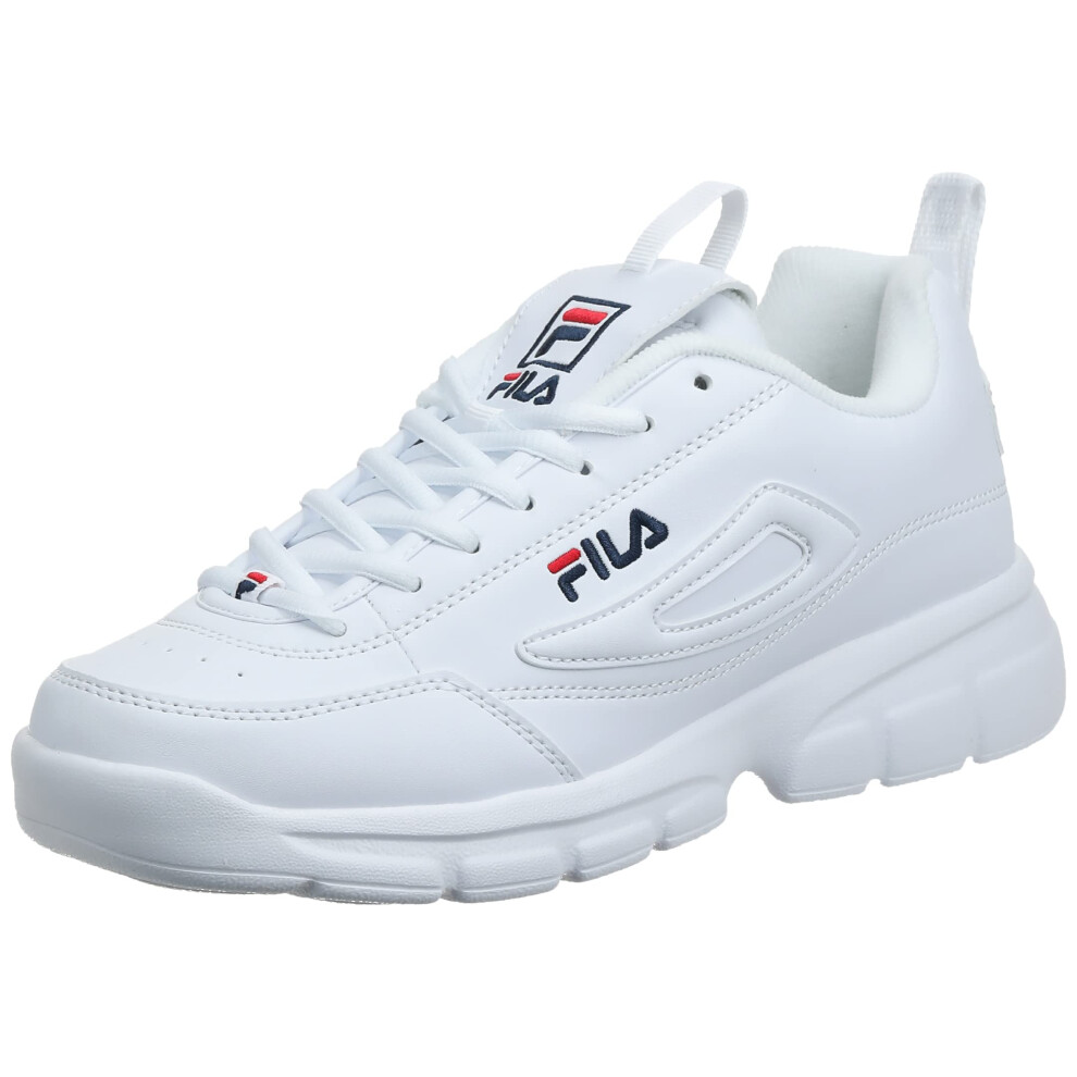 Fila Men's Disruptor SE Training Shoe  White/Fila Navy/Fila Red  8 M U