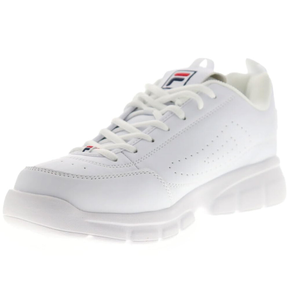 Fila Men's Disruptor SE Training Shoe  White/Fila Navy/Fila Red  9.5 M