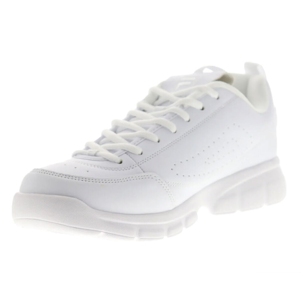 Fila Men's Disruptor SE Training Shoe  Triple White  10 M US