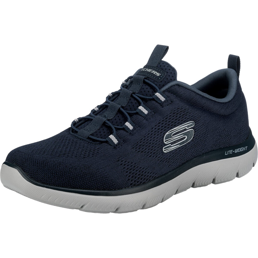 Skechers mens Skechers Men's Summits Louvin Loafer  Navy  8 US