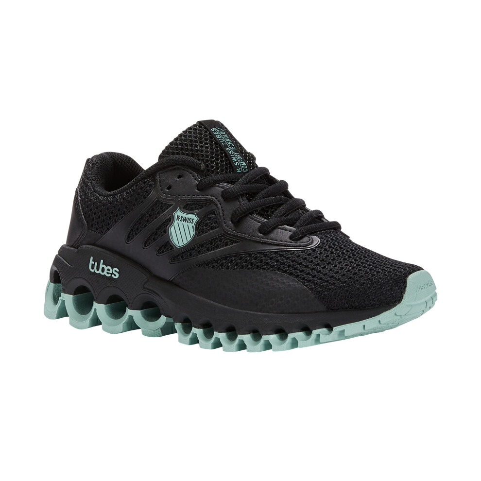 K-Swiss Women's Tubes Sport Training Shoe  Black/Eggshell Blue  6 M