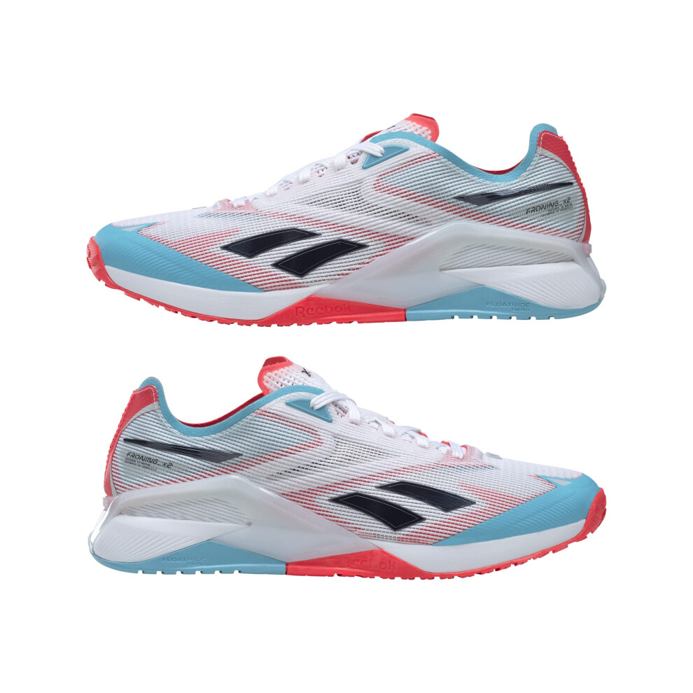 Reebok Nano X2 Froning- White/Neon Blue/Neon Cherry -8