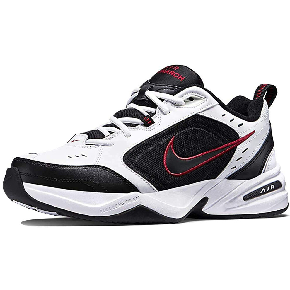 Nike Air Monarch IV Training Shoe (4E) - White/Black/Varsity Red  Size