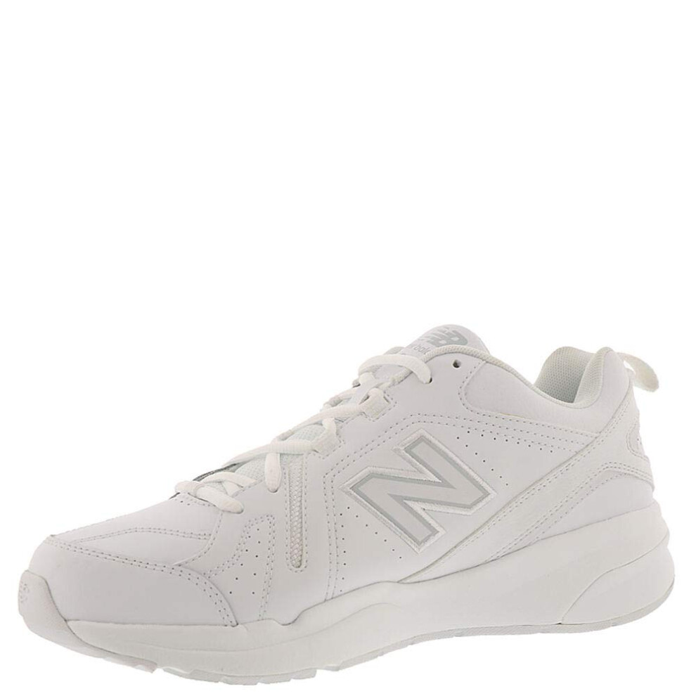 New Balance Mens 608 V5 Cross Trainer  White/White  10.5 Wide US