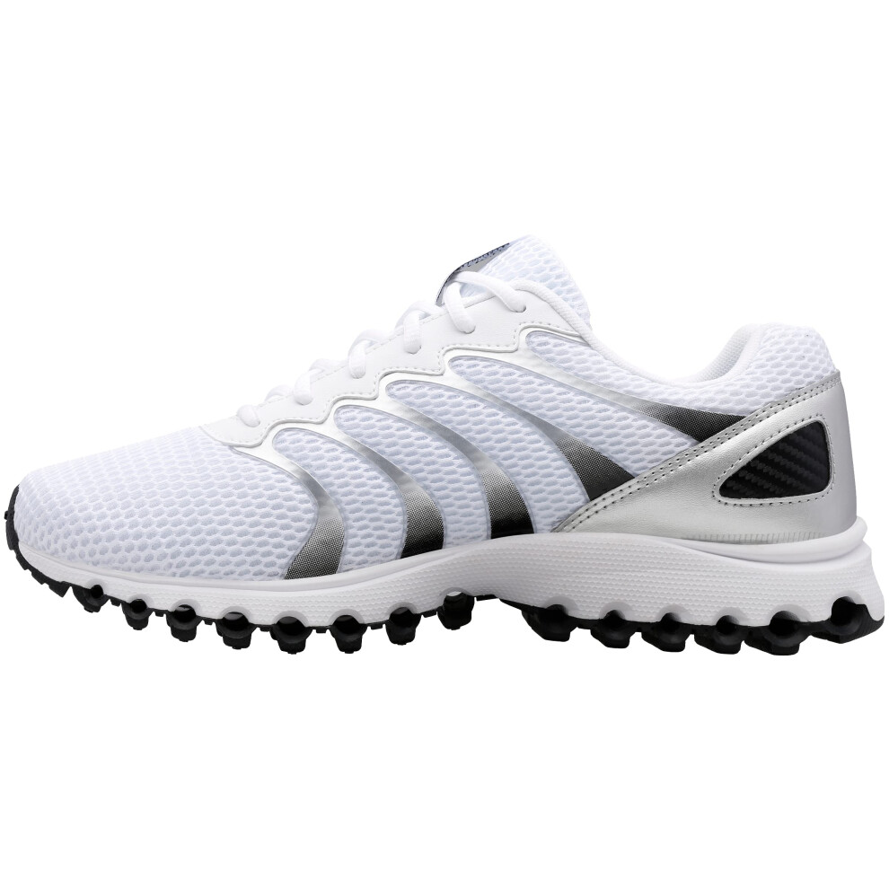 K-Swiss Men's Tubes 200 Training Shoe  White/Black/Silver  11 M