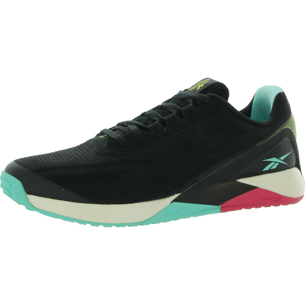 Reebok Men's Nano X1 Cross Trainer  Vegan Collection/Black/Pink/Blue