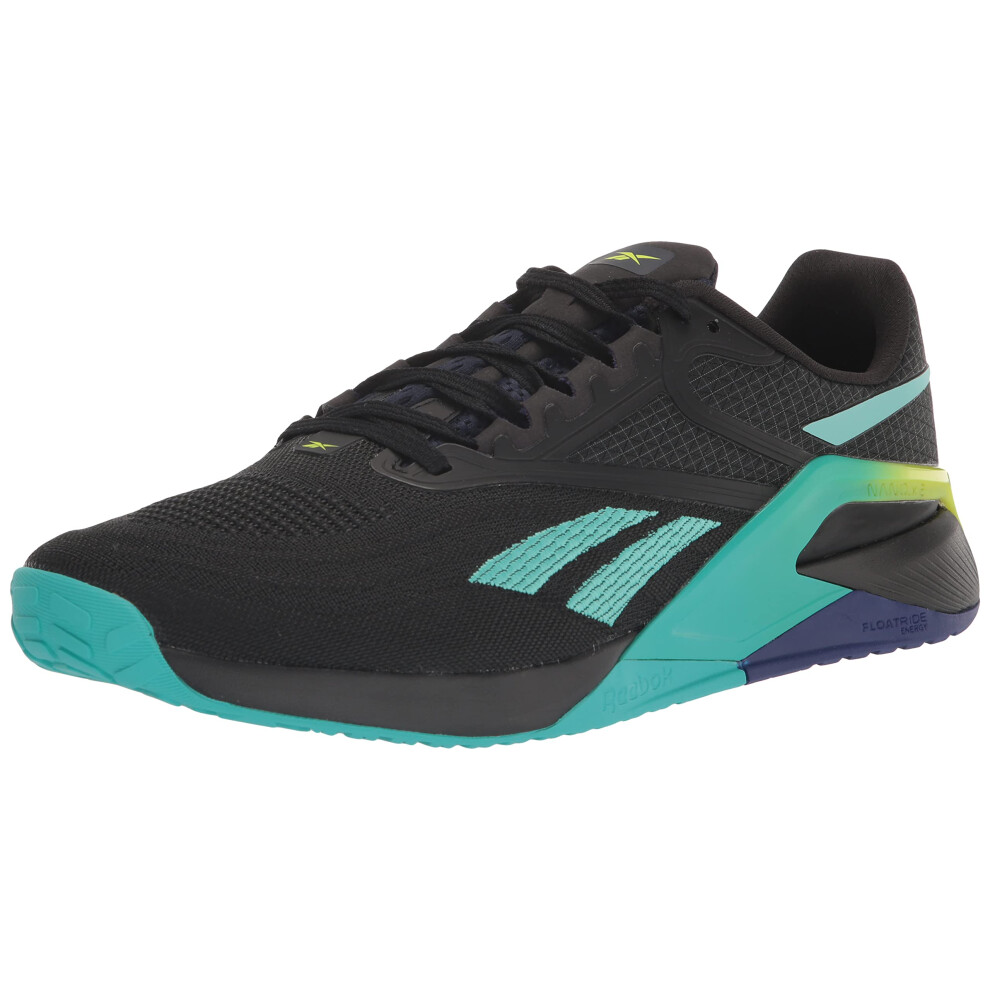 Reebok Men's Nano X2 Cross Trainer  Core Black/Semi Classic Teal  9