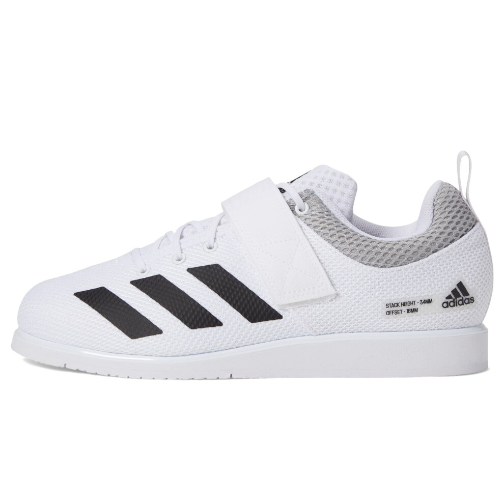 adidas Unisex-Adult Powerlift 5 White/Black/Grey 8.5 Adult