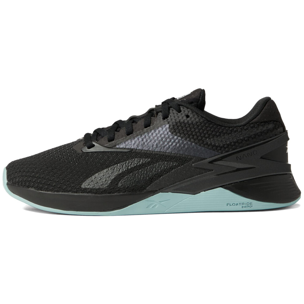 Reebok Women's Nano X3 Cross Trainer  Black/Blue Pearl/White  9.5