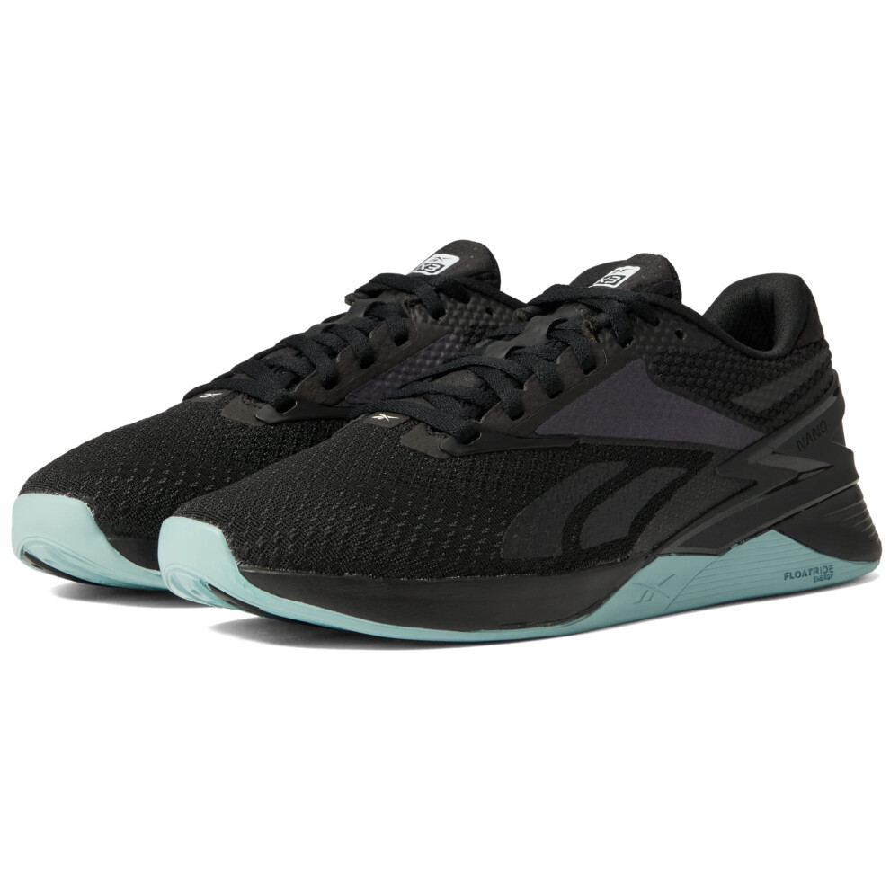 Reebok Women's Nano X3 Cross Trainer  Black/Blue Pearl/White  7.5