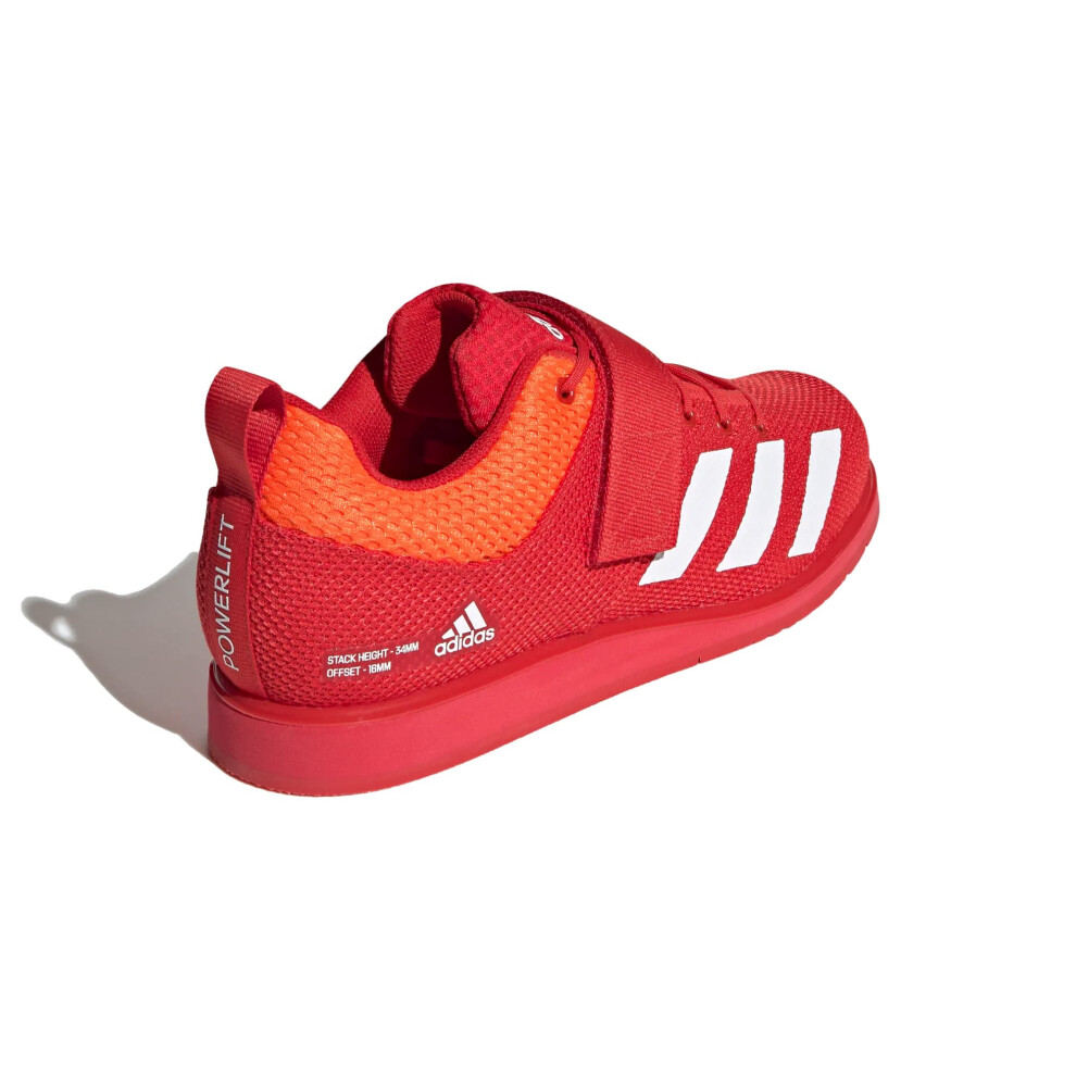 adidas Powerlift 5 Vivid Red/White/Impact Orange Men's 7  Women's 8 Me