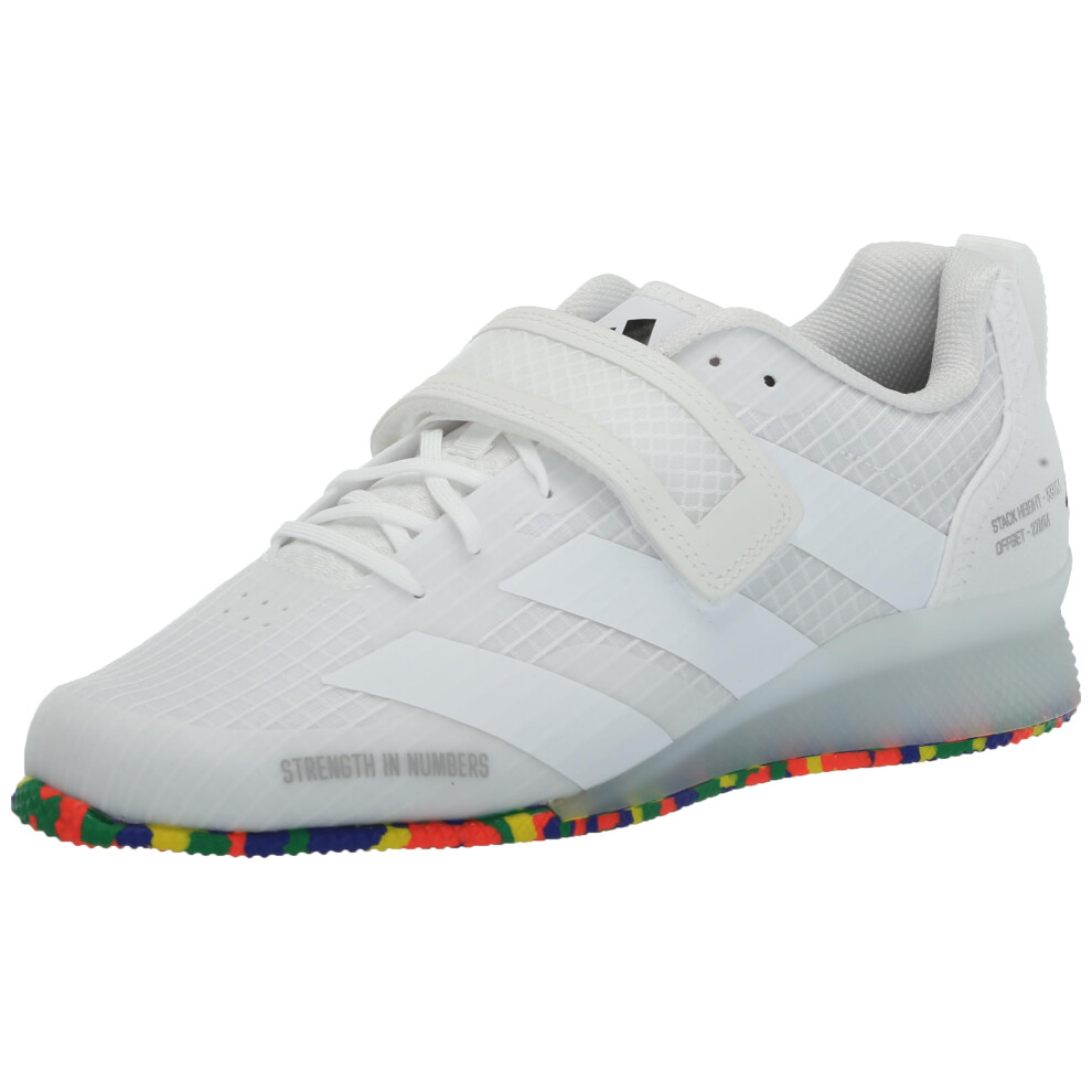 adidas Unisex Adipower Weightlifting 3 Sneaker  White/White/Black  12.