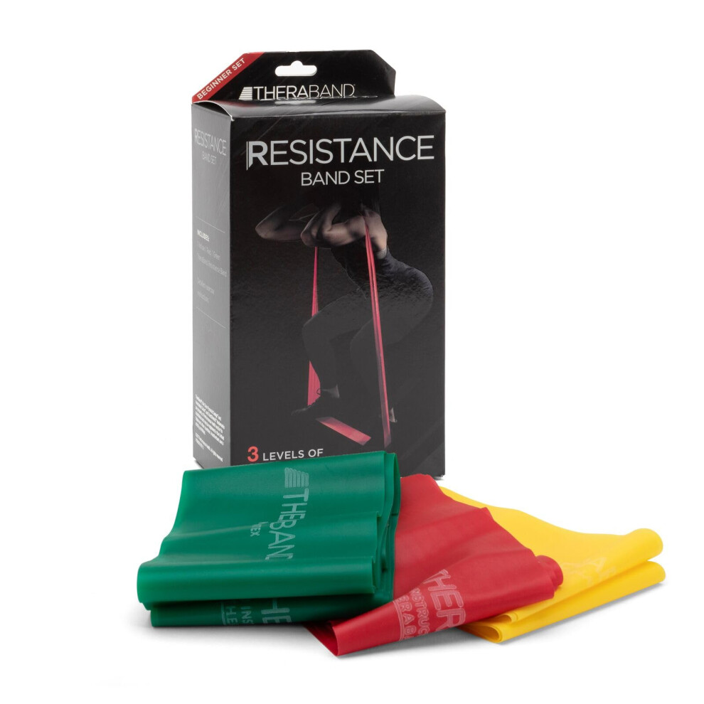 THERABAND Resistance Bands Set  Professional Elastic Band For Upper &