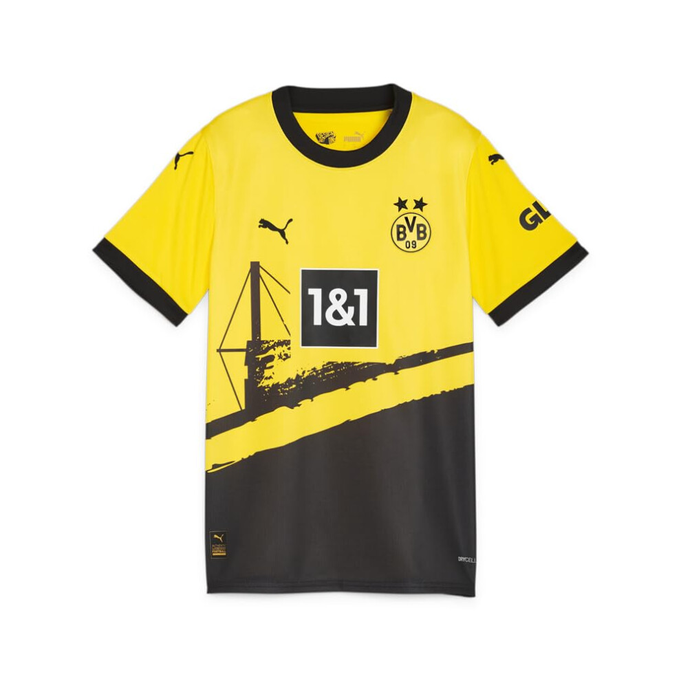 PUMA Kids Borussia Dortmund BVB Home Jersey 23/24 (as1  Alpha  l  Regu