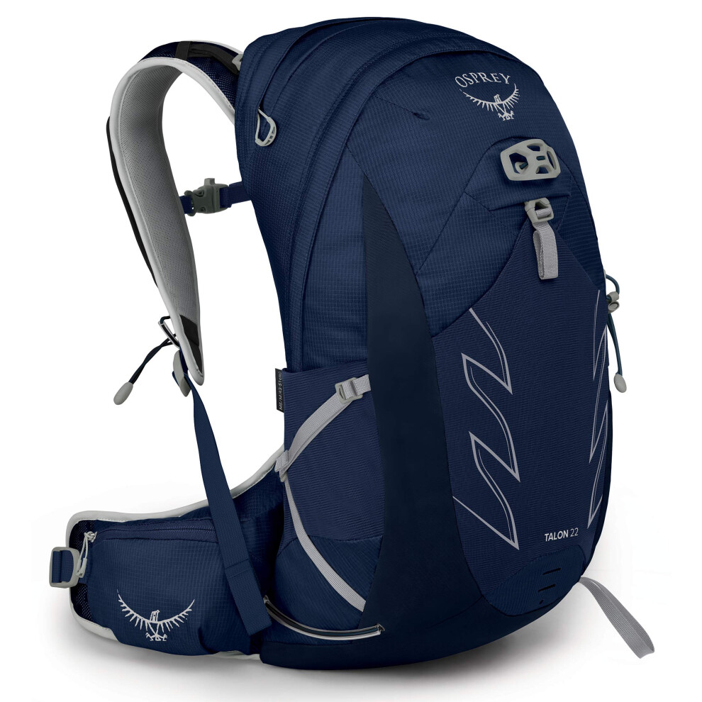 Osprey Talon 22L Men's Hiking Backpack with Hipbelt  Ceramic Blue  S/M