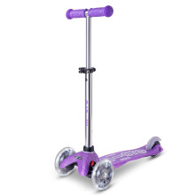 Micro Kickboard | Mini Deluxe Glitter LED Scooter | Adjustable Handleb