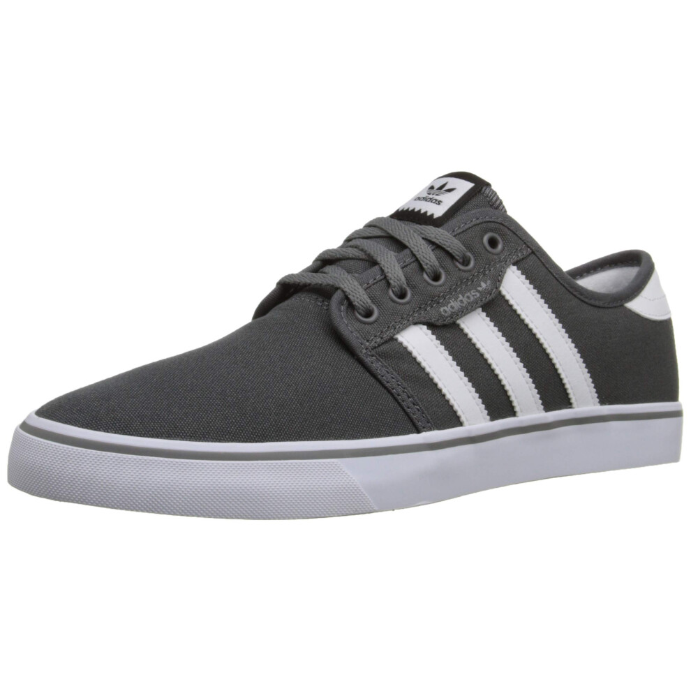 adidas Originals Men's Seeley Running Shoe  Ash Grey/White/Black  8 M