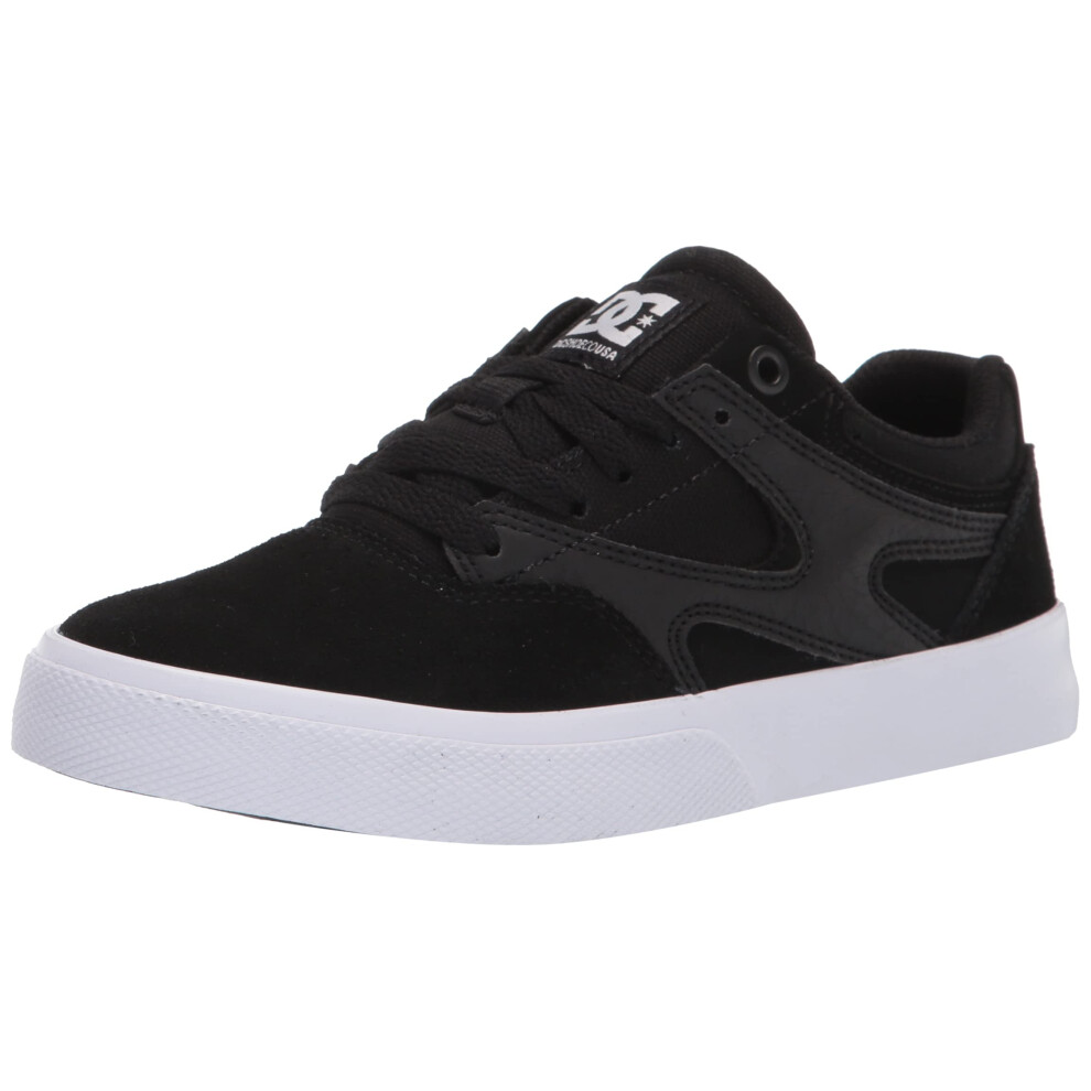 DC Men's Kalis Vulc Low Top Casual Skate Shoe  Black/White  11 D M US