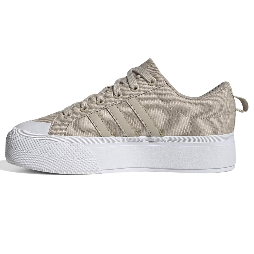 adidas Women's Bravada 2.0 Platform Shoe Skate  Wonder Beige/Wonder Be