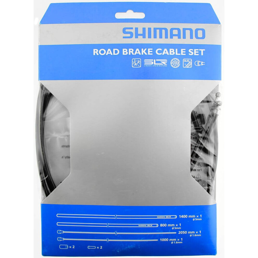 Shimano PTFE Road Brake Cable and Housing Set (Black)