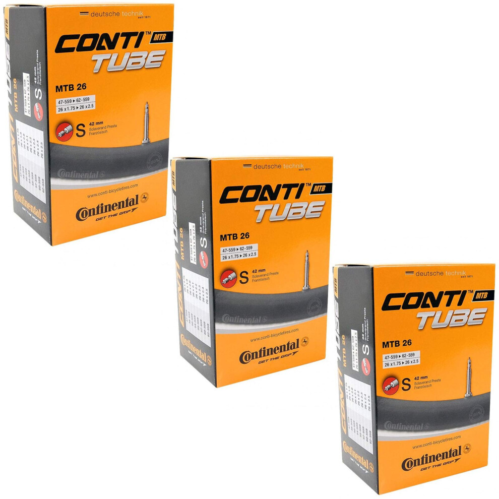 Continental 26"" x 1.75-2.5 Mountain Bike Inner Tubes with 42mm Presta