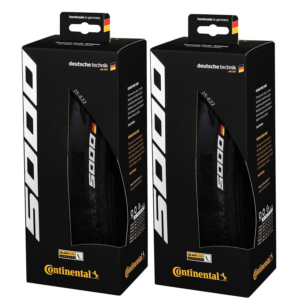 Continental Grand Prix 5000 Performance Bike Tire  Set of 2 (700x23)