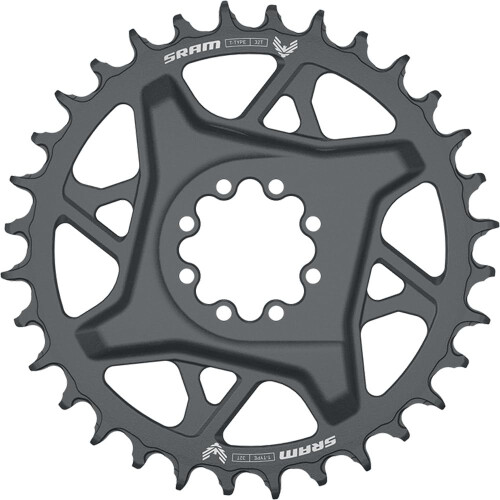 SRAM SRAM Eagle T-Type Chainring Άμεσης Στήριξης 3mm Offset Σκοτεινός Πολικός (32T)