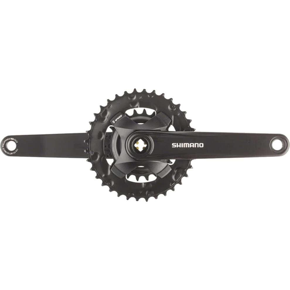 SHIMANO Altus FC-MT101-B2 Crankset - 170mm  9-Speed  36/22t  Riveted