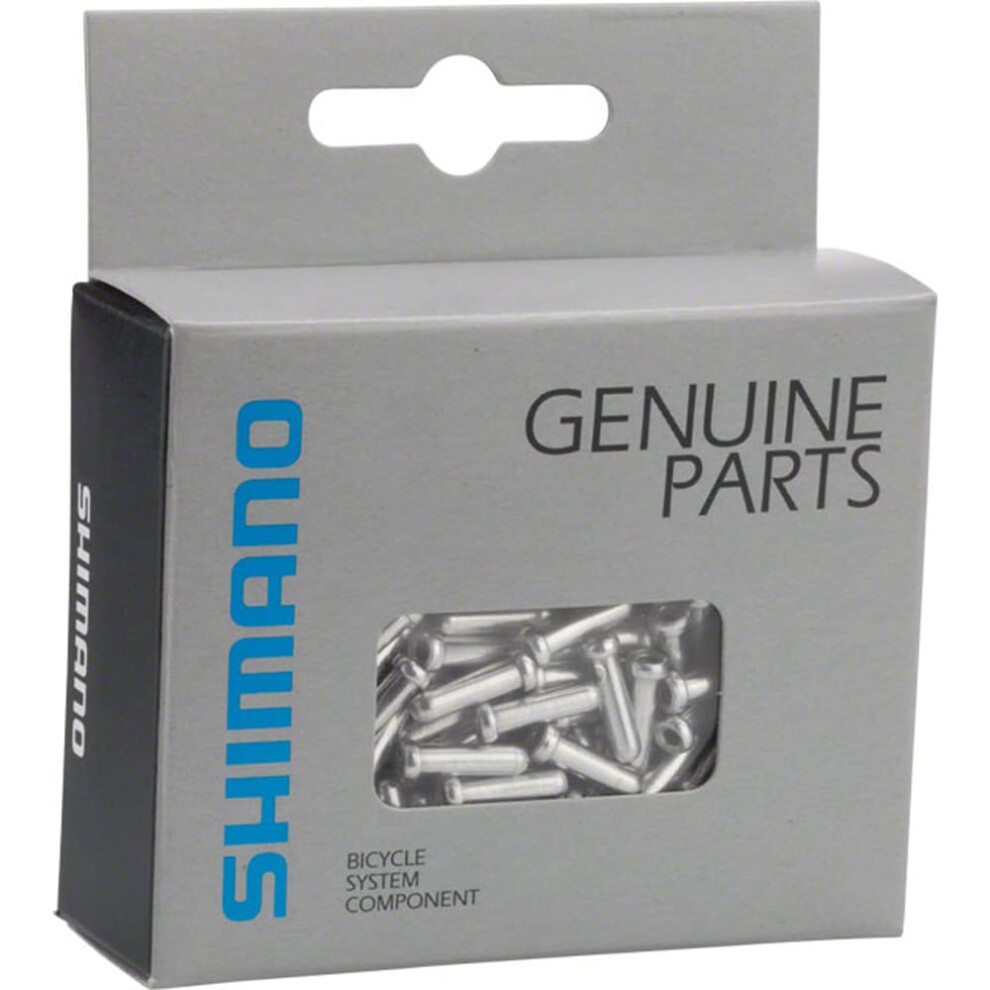 Shimano Derailleur Cable End Cap X100 (Silver  1.2-mm)