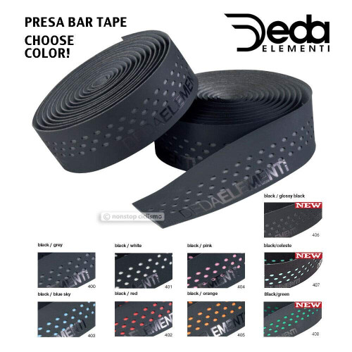 Deda Elementi Presa Handlebar Tape  Black/Orange  One Size 2
