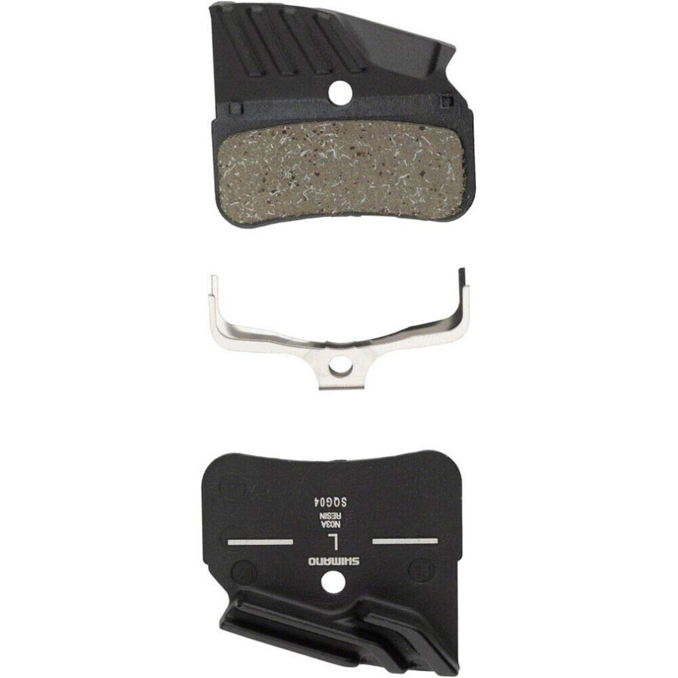 Shimano N03A Finned Resin Disc Brake Pad with Spring