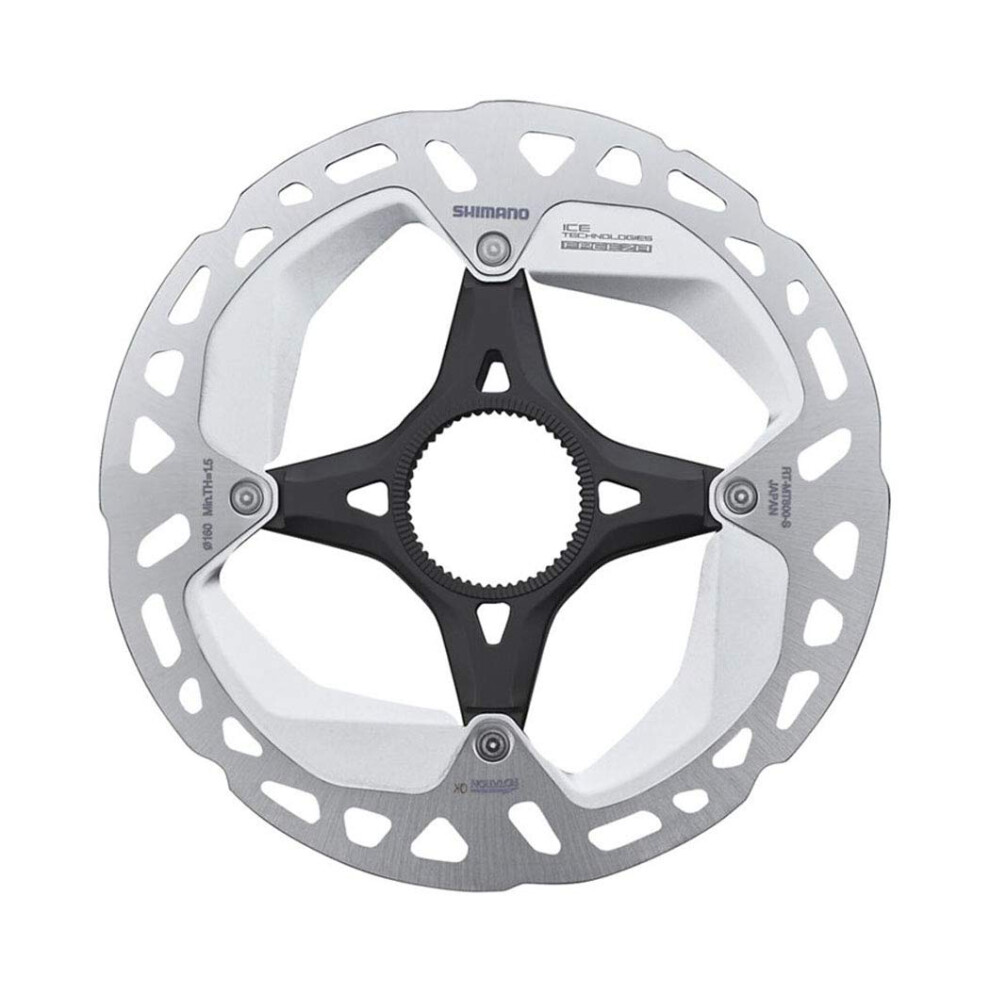 Shimano RT-MT800-S Disc Rotor - 160mm  Center-Lock  Silver/Black