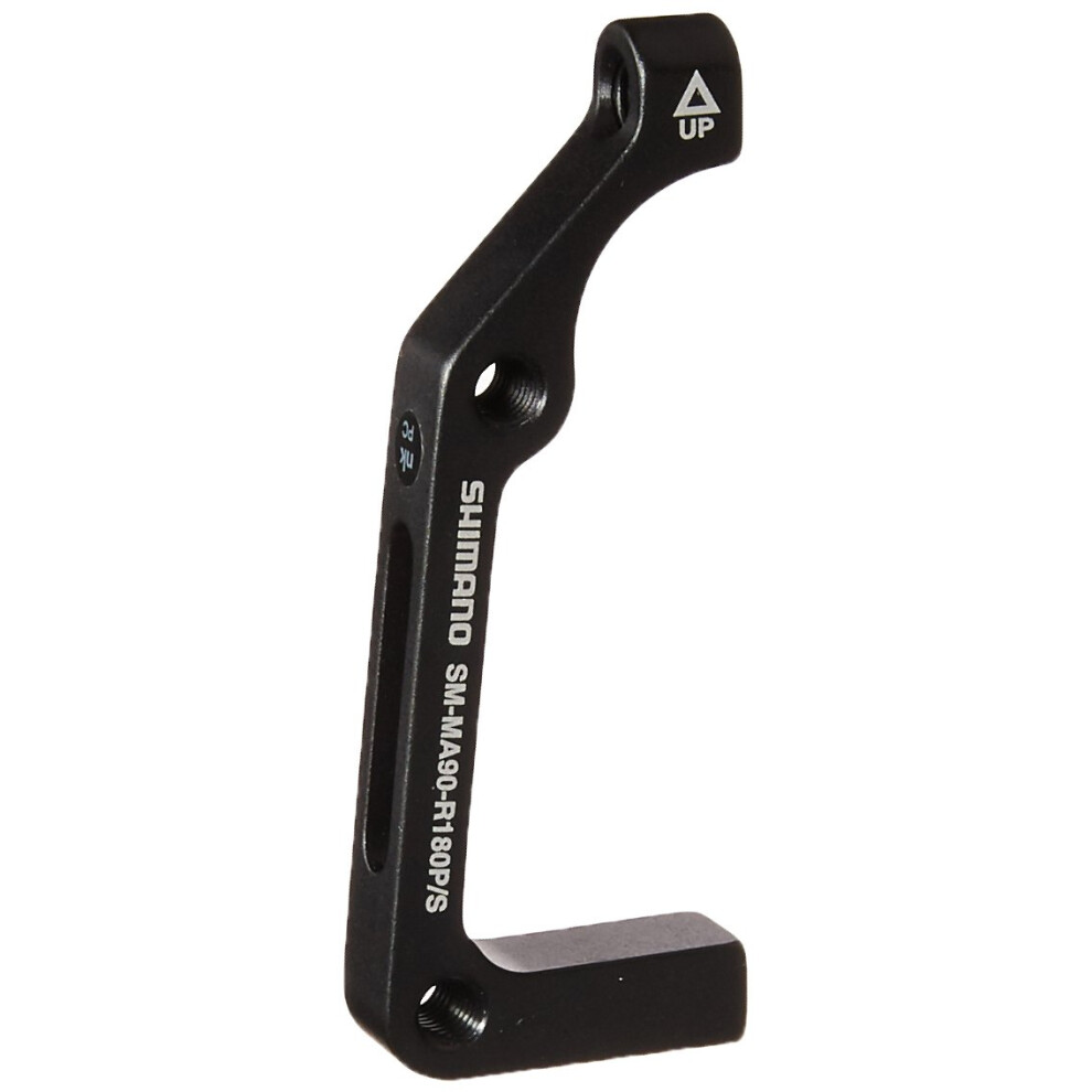 Shimano MA-90 Disc Brake Mounting Bracket (Black  180-mm Post/Post Fro