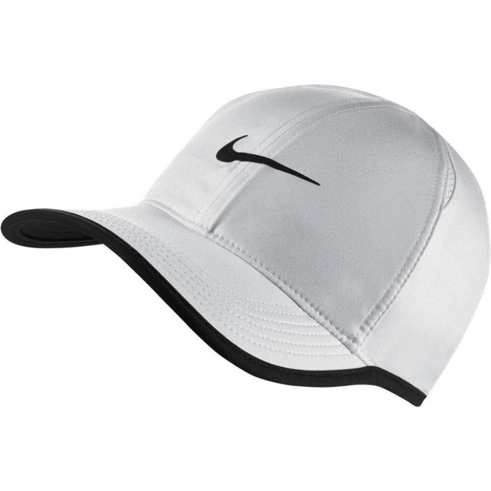 NIKE AeroBill Featherlight Cap  White/Black/Black  One Size