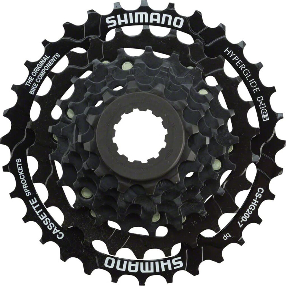 SHIMANO Tourney CS-HG200 Cassette - 7 Speed  12-32t  Black