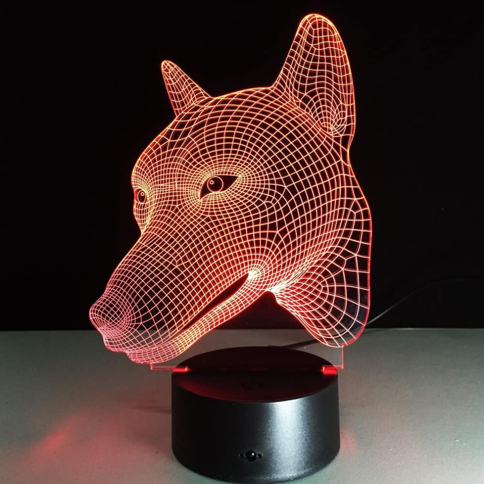 3D Dog Shape Lamp 7 Colorful 3D Visual Touch Desk Table Light Led Acrylic Lamp Creative Energy-Saving Light Home Decor Bedroom-image-OPC-PFMRXK5-NEW