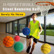 (Yellow, 21cm) High Elastic The Handleshh Silent Basketball,indoor Quiet Training Ball Uncoated