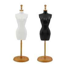 Female Mannequin Torso, 2 Pcs Dress Form Manikin Body With Base Stand For Sewing Dressmakers Dress Jewelry Display, Black