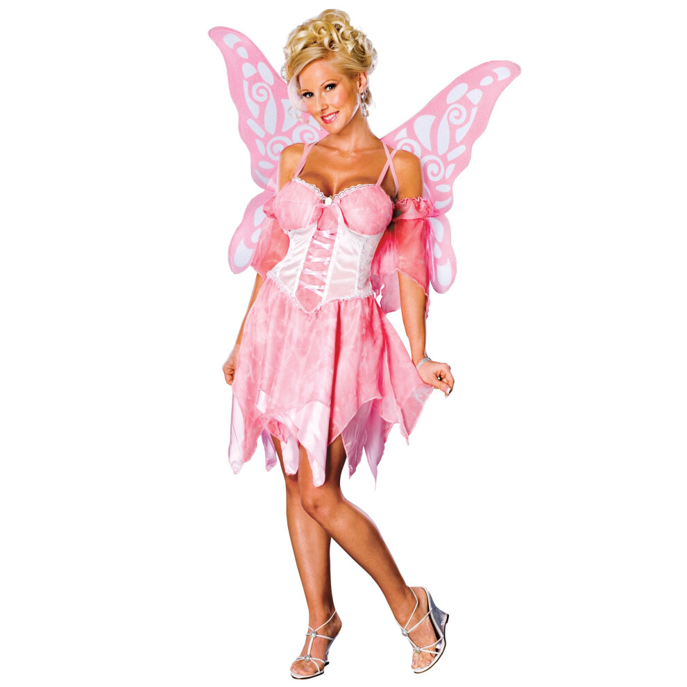 Secret Wishes Sugar Plum Fairy Costume With Wings  Pink  Small (2/6)