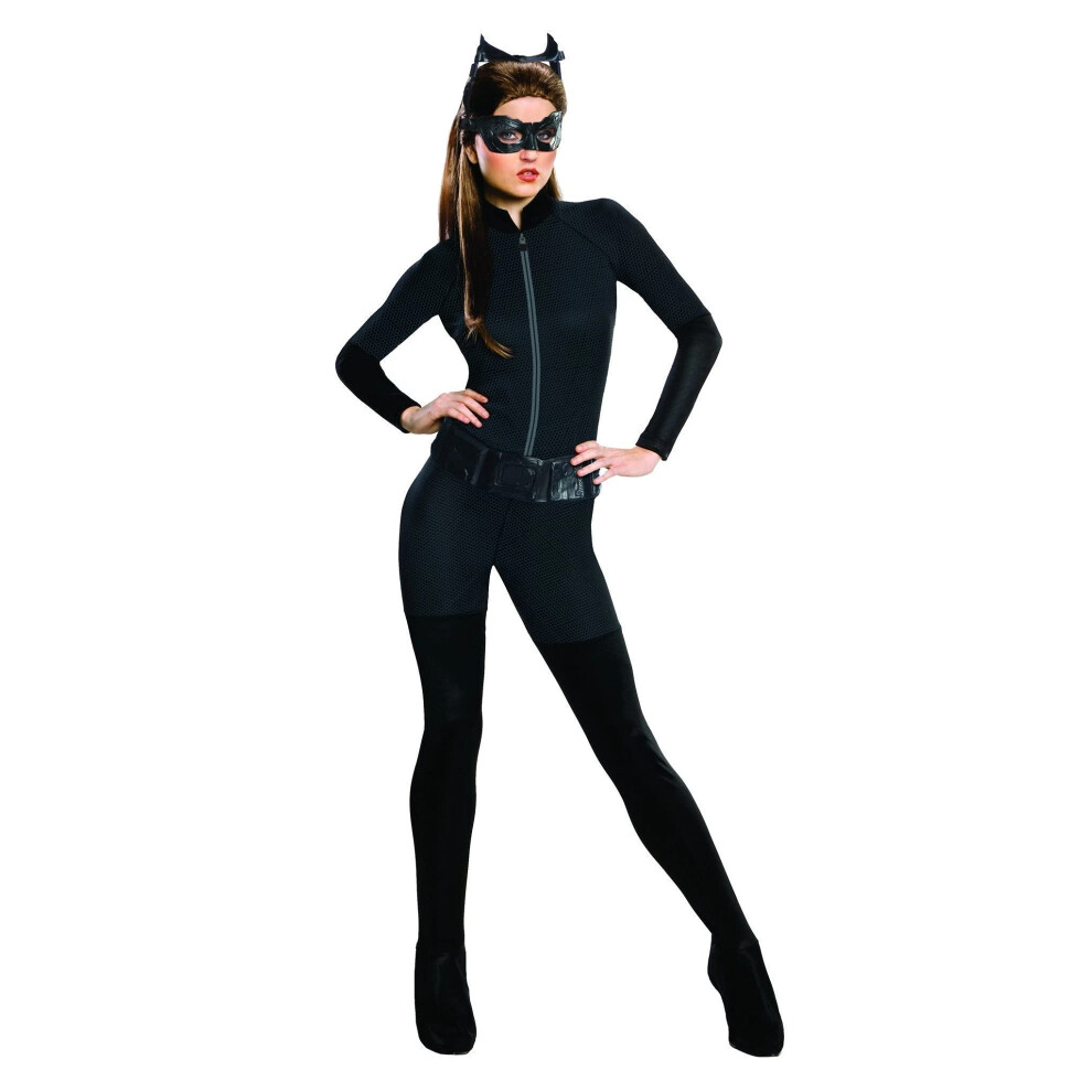 Batman The Dark Knight Rises Adult Catwoman Costume  Black  Small