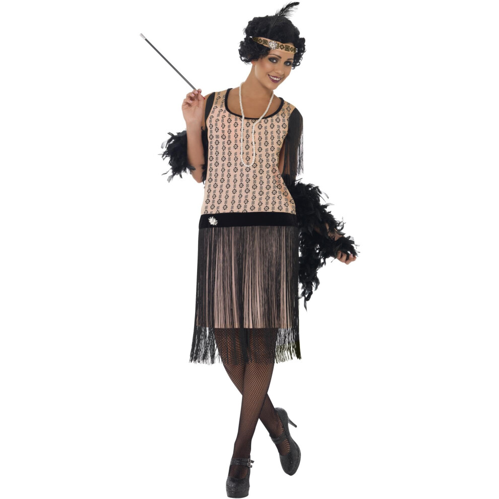 Smiffys 1920s Coco Flapper Costume  Pink  M - US Size 10-12