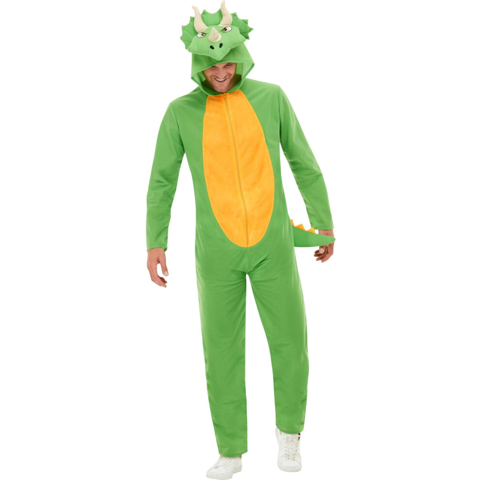 Smiffys 50711L Dinosaur Costume  Unisex Adult  Green  L - Size 42""-44